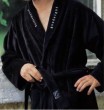Bademantel Schwarz Velours Good Morning Gr. XL  