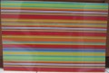 Tischset gestreift bunt Rot 43 x 29