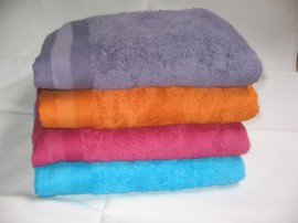 Handtuch orange lila t�rkis flieder braun pink 50x100 Batex