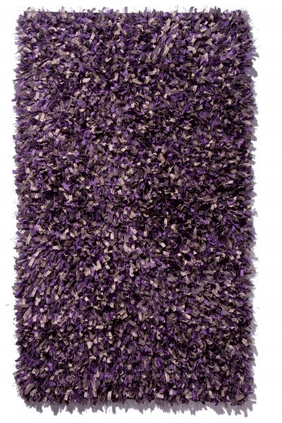 Badteppich Lila Grau Langflor Star Batex