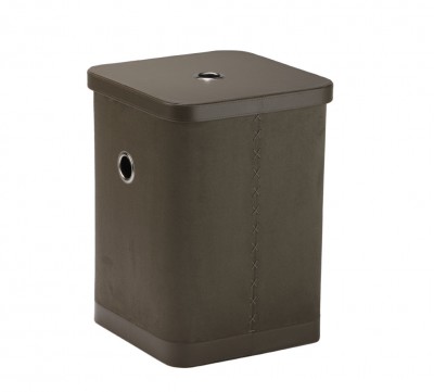 W&auml;schekorb Taupe Braun Fraser Aquanova Wildlederoptik