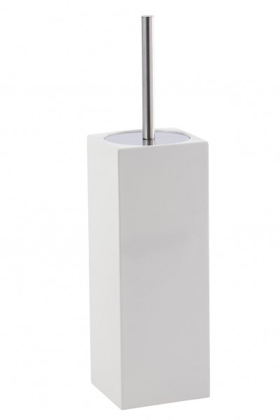 Aquanova WC B&uuml;rste Toilettenb&uuml;rste Weiss Edelstahl Deckel Taco